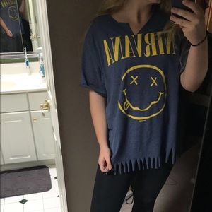 Custom made nirvana t shirt